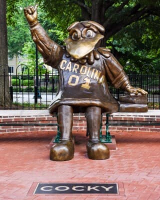 University of South Carolina Cocky Mascot Statue